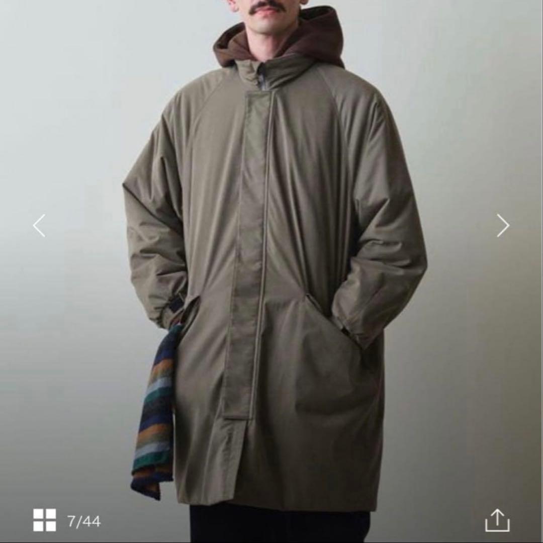 steven alan ブラッシュドパデッドスタンドコート オリーブ