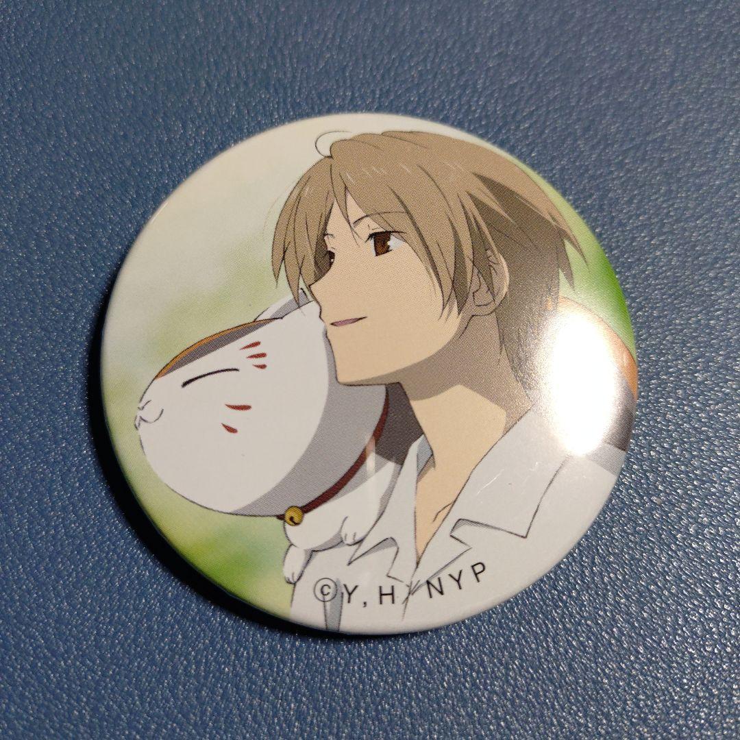 パッケージイラスト コレクション缶バッジ　夏目貴志　ニャンコ先生　夏目友人帳