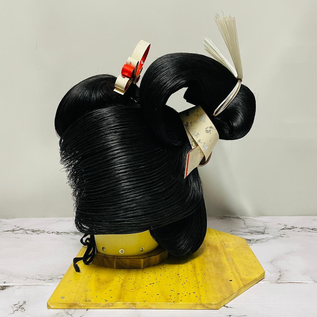 【希少】岡守かつら 日本髪 「岡守 9 中」 付属品一式　箱付き