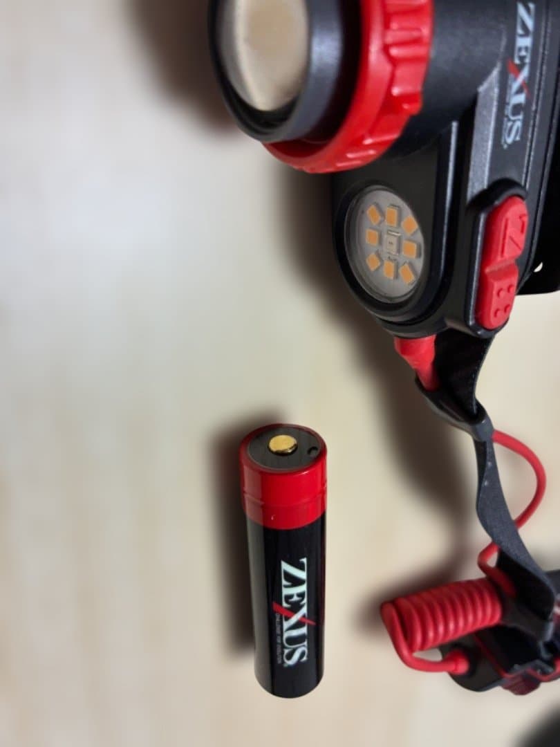 ZEXUS ヘッドランプ 黒・赤