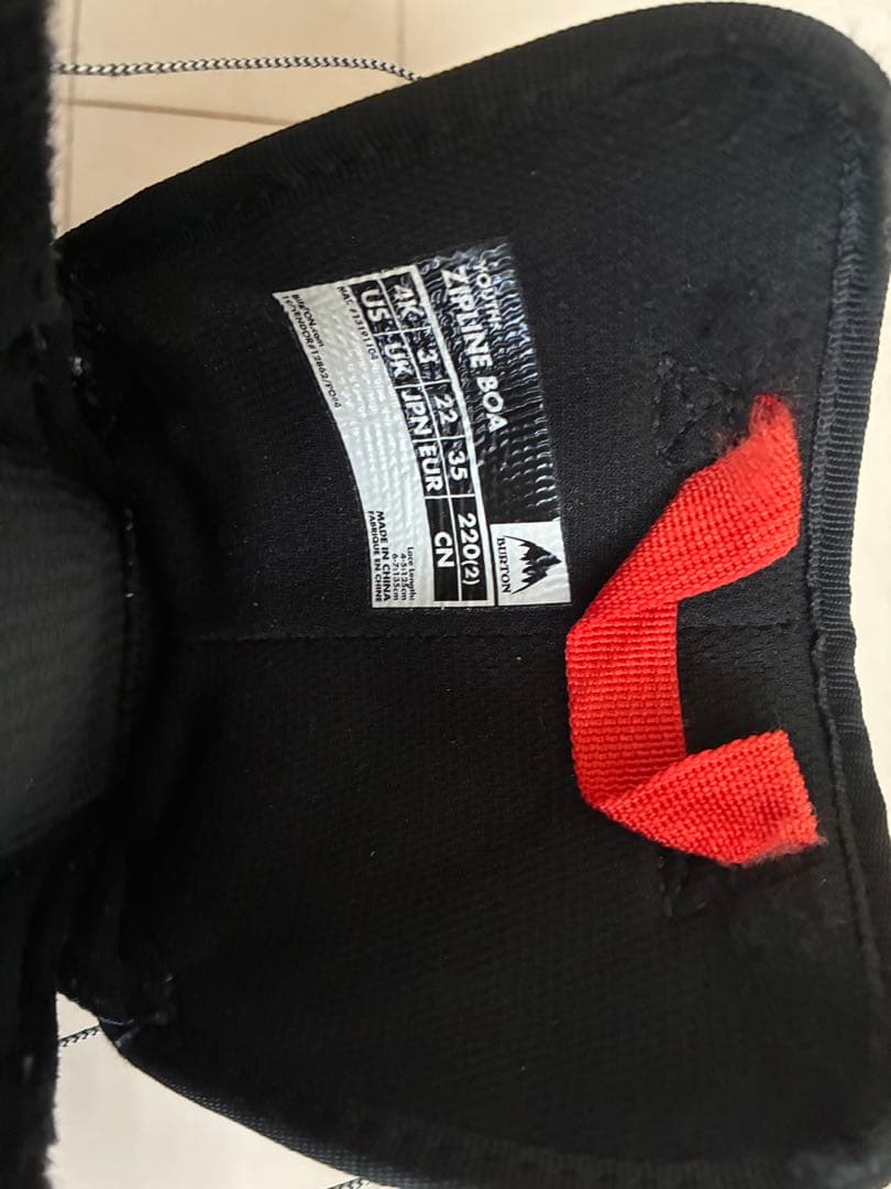 BURTON ZIP LINE BOAサイズ22cm キッズ ブーツ