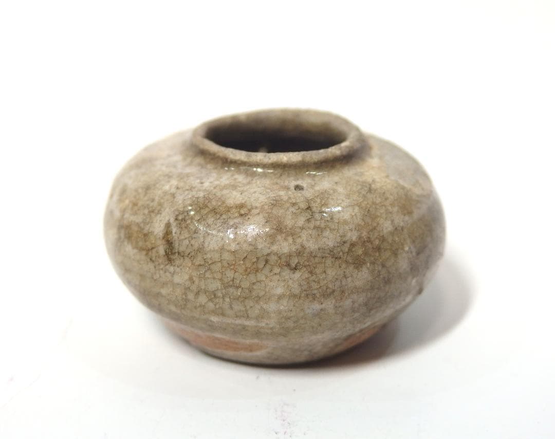 古瀬戸灰釉小壺/鎌倉～室町/ミニサイズ/古民芸