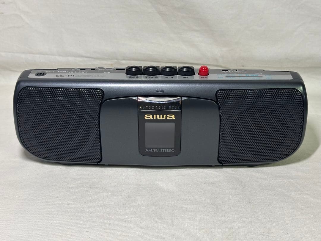 aiwa ステレオラジカセ CS-P1 販促用電飾看板 2点 アイワ
