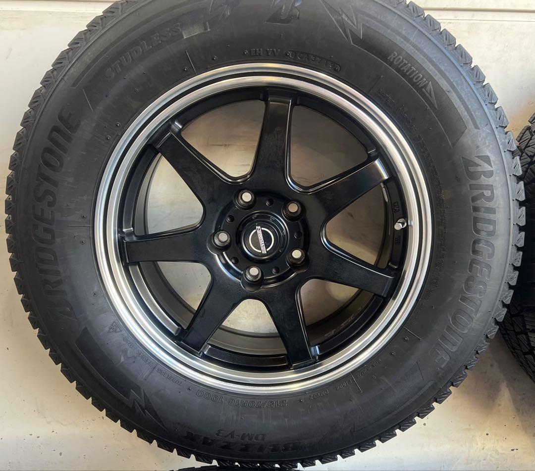 送料込み215/70R16 アルミホイールタイヤ　デリカD:5 4本セット