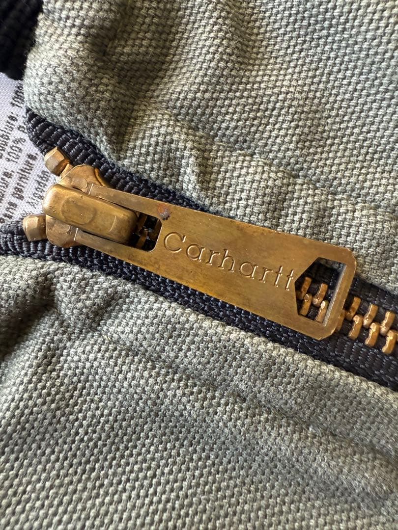 カーハート Carhartt ダックベスト！オリーブグリーン 2XL