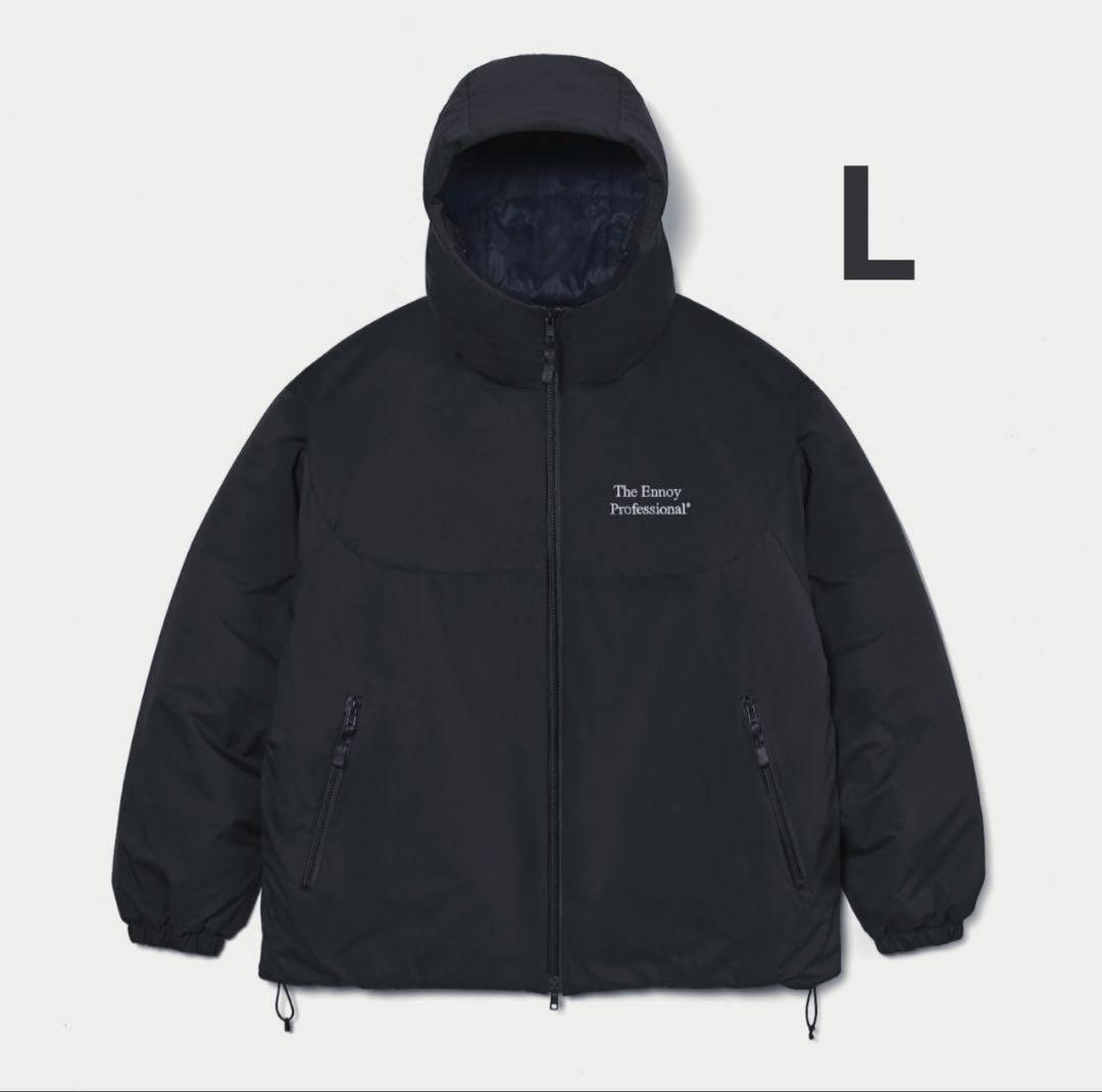 ENNOY エンノイ　Padded Nylon Hoodie ブラック L