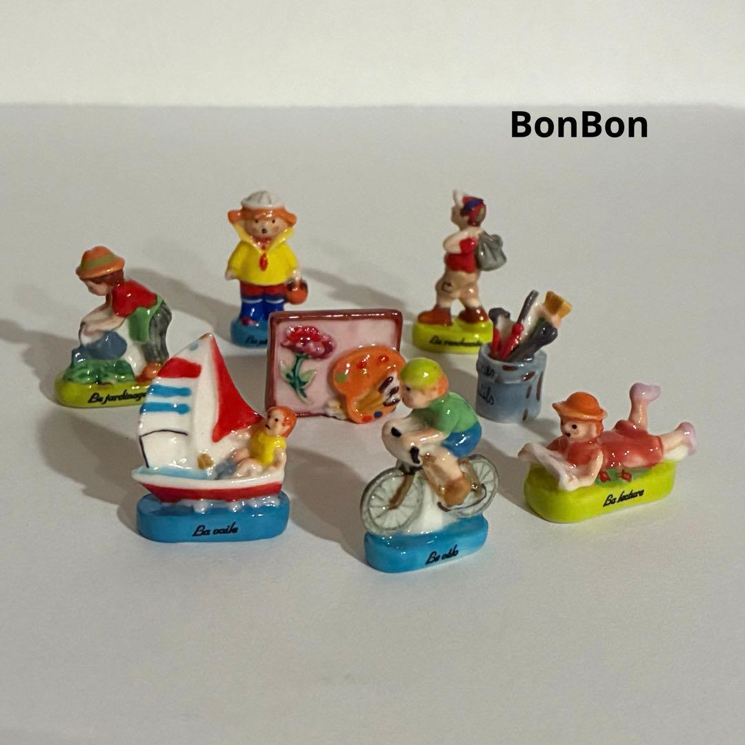 私の趣味　フェーブ　ヴィンテージ　フランス　陶器　ミニチュア　自転車　パレット