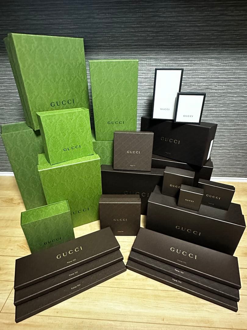 GUCCI グッチ 空箱 ギフトボックス 紙袋 ショップ袋 保存袋 付属品