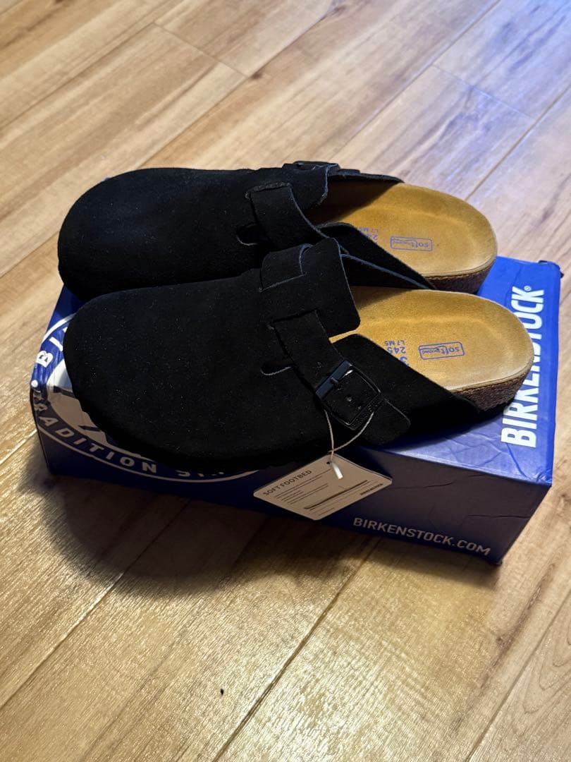新品 BS Birkenstock ビルケンシュトック サンダル ブラック
