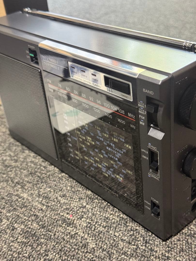 【極美品】 SONY ラジオ ICF-EX5MK2 バンドポータブルラジオ FM