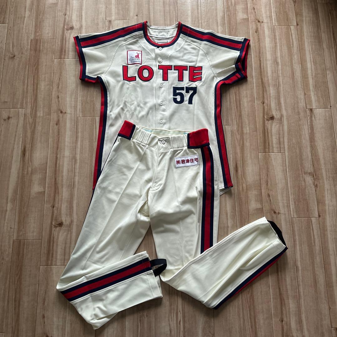千葉ロッテ　佐藤賢治 2008年度ロッテオリオンズ 復刻ユニフォーム　上下支給品