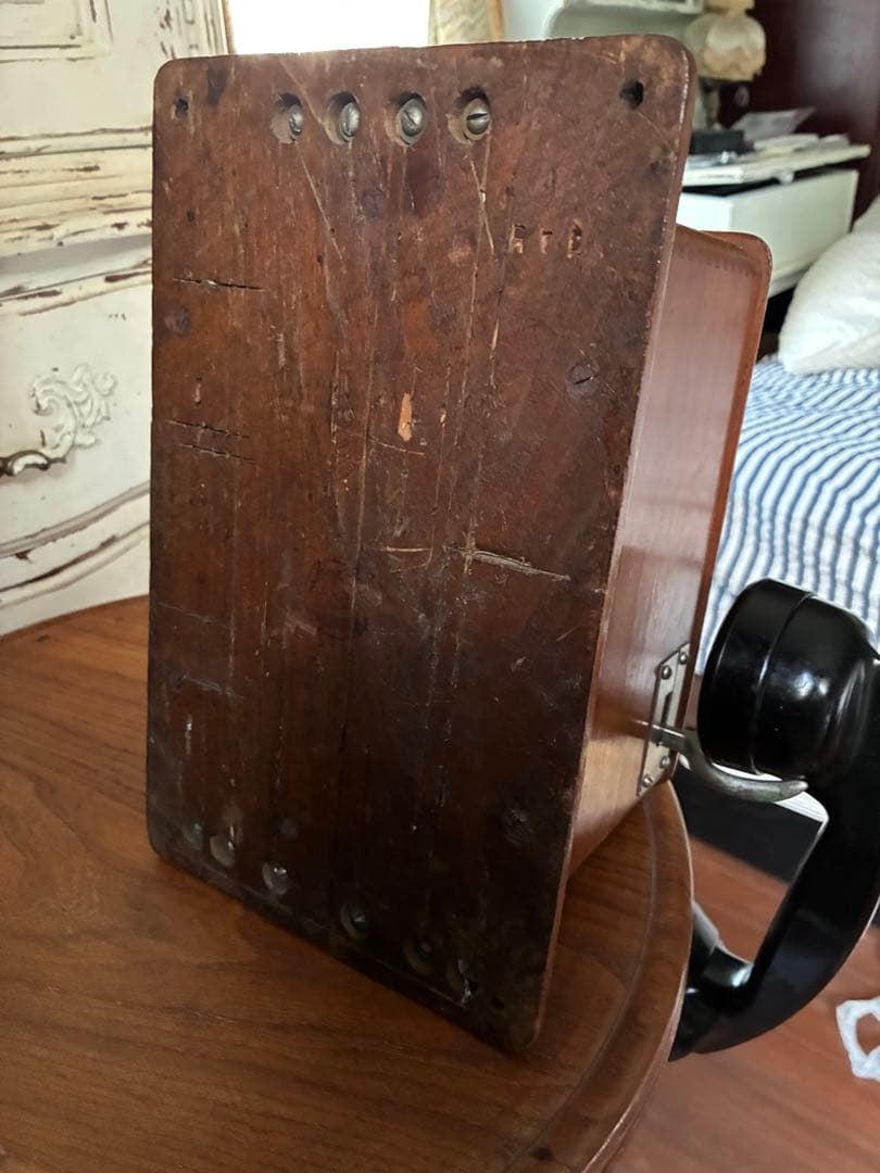 アンティーク　壁掛け式　木製　電話機　日本電信電話公社　骨董　Bell ベル