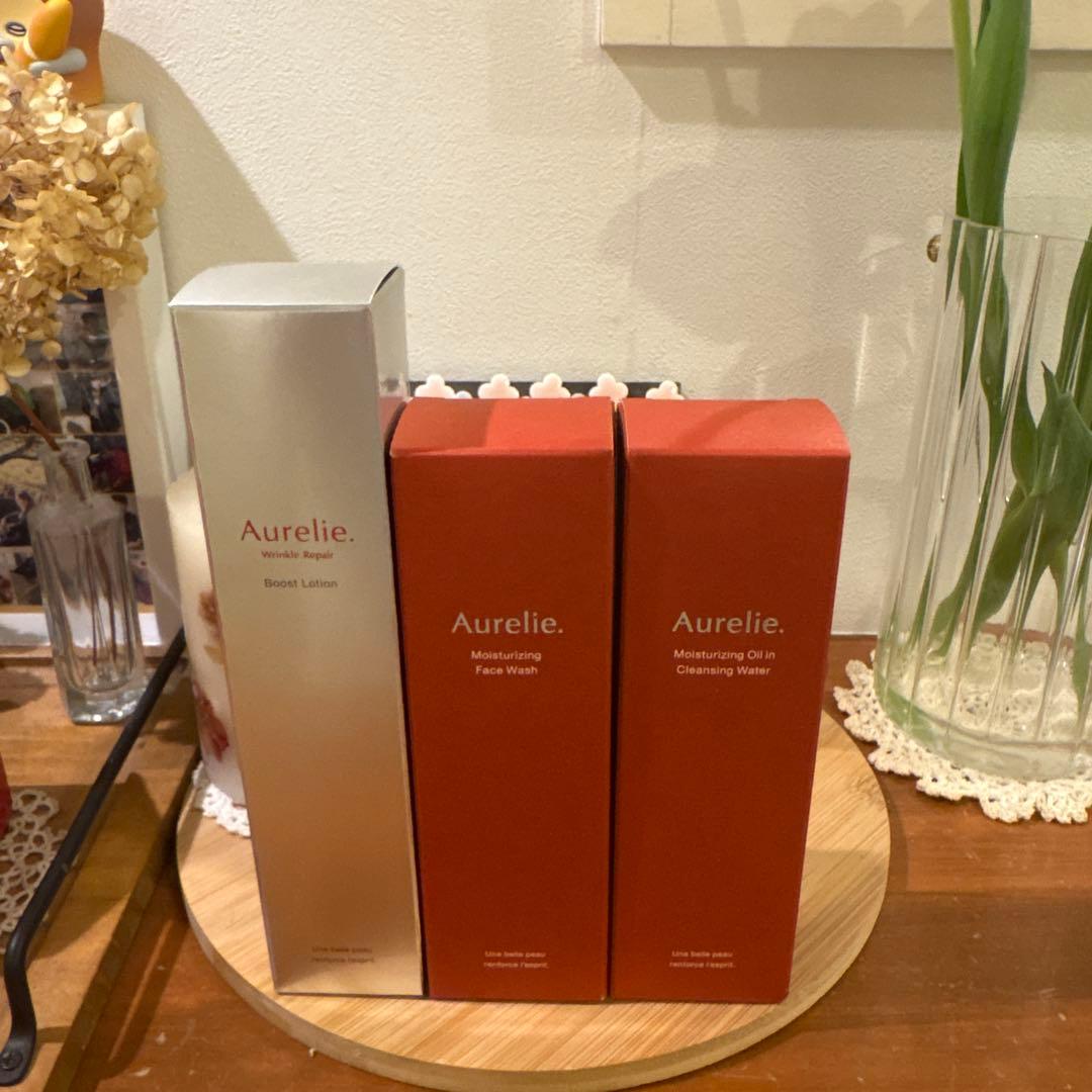 Aurelie クレンジングウォーター　モイストフェイスウォッシュ　化粧水