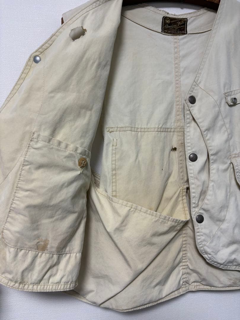 50's american field ベスト　ハーフムーン　ヴィンテージ