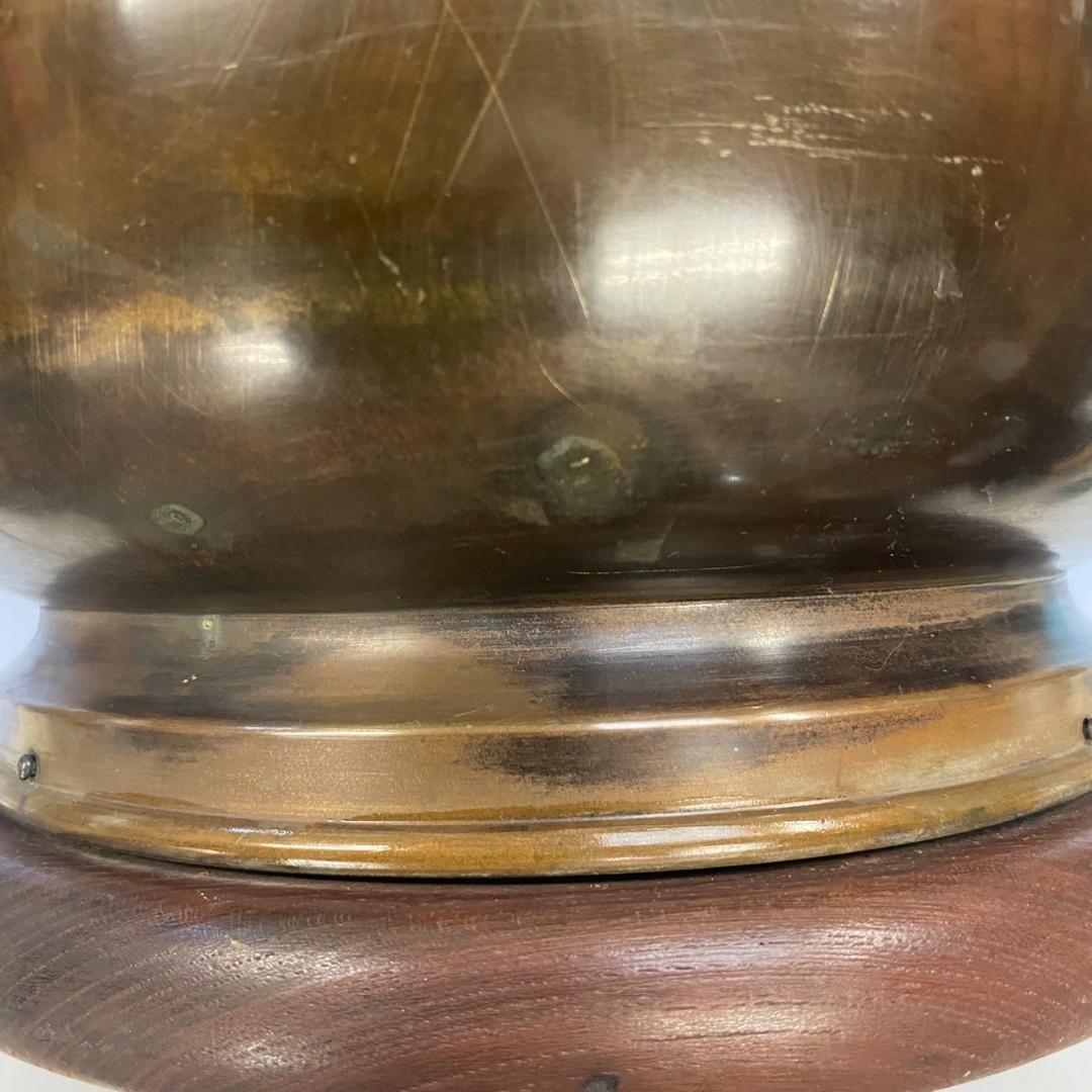 最終価格★唐金製（宣徳銅） 金谷五郎三郎 火鉢 箱付き★直接引取り16000円