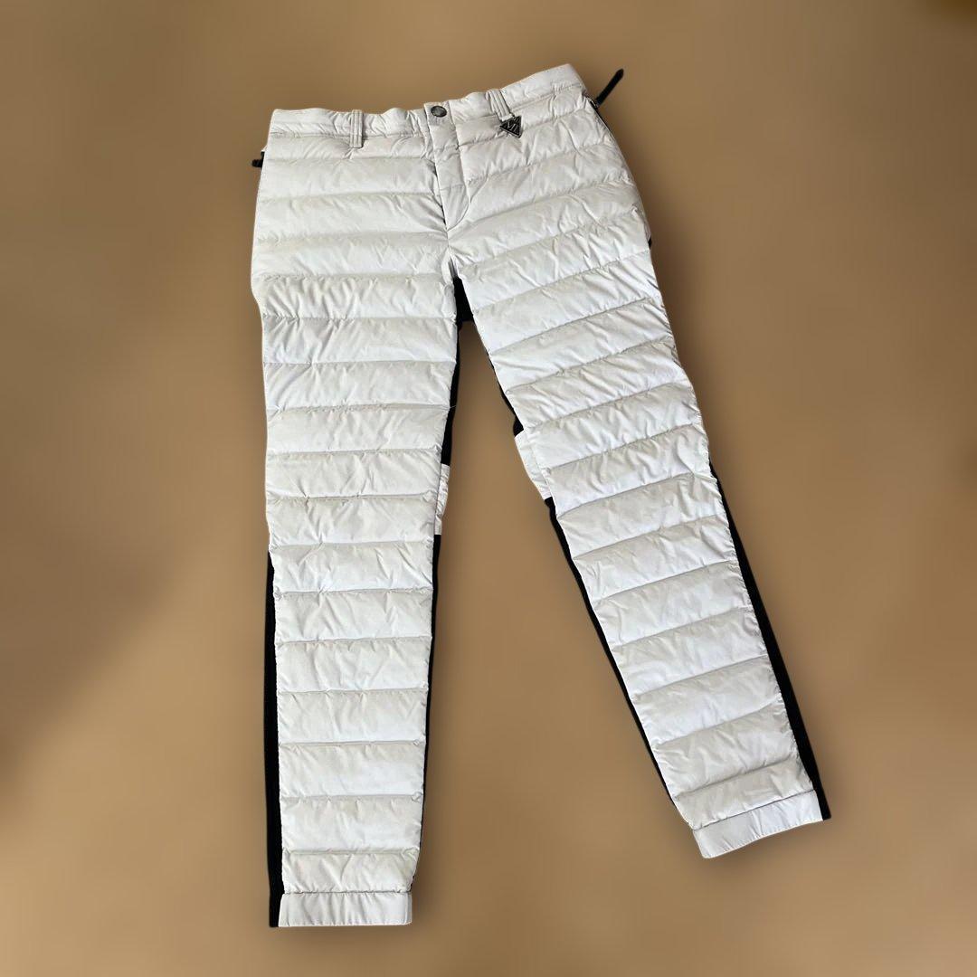 マーク&ロナ　メンズダウンパンツ　ホワイト＆ブラック　50