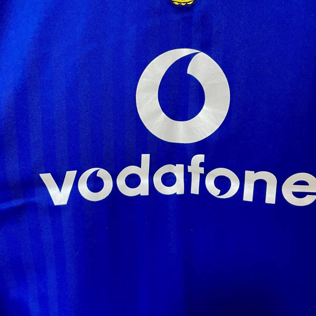 【正規品】マンU 05-06 アウェイ 青 XL ボーダフォン