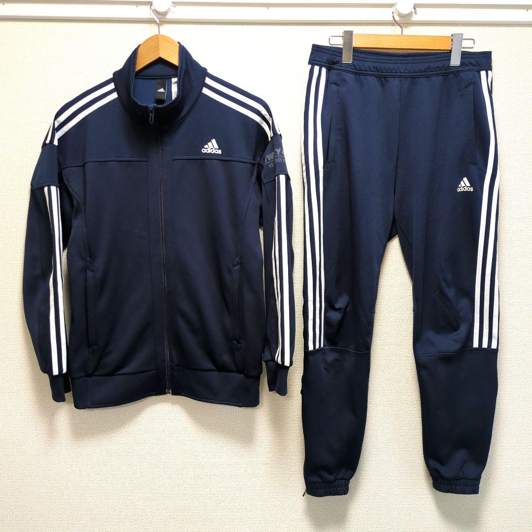 adidas アディダス ジャージ セットアップ ネイビー M