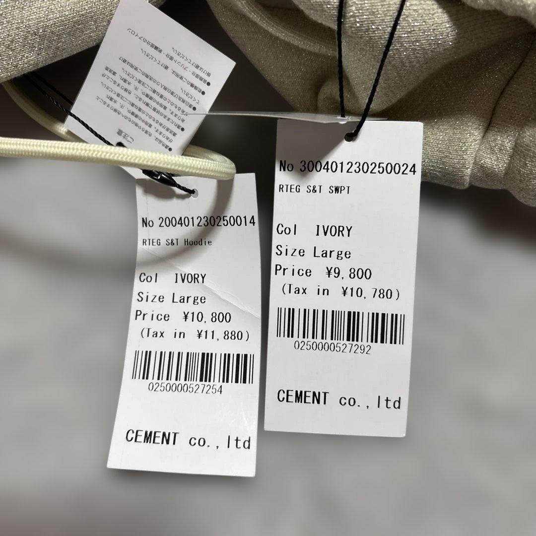 や*ま様 〔RTEG〕アダムスジャグラーラメスウェット セットアップ新品タグ付s