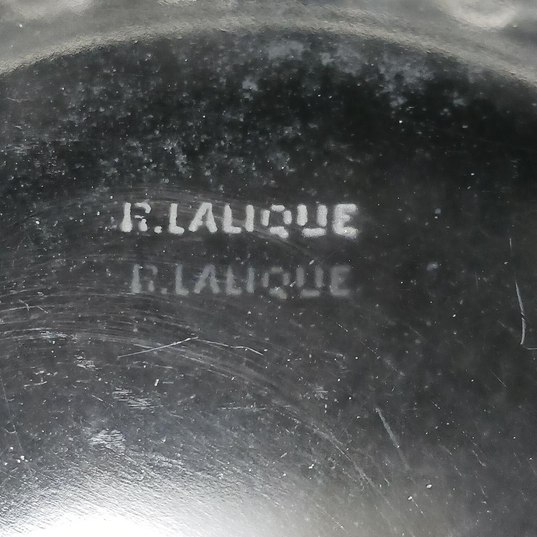 Y2946 ルネ・ラリック メゾンジュ 小鳥 ガラス鉢 直径23㎝　T