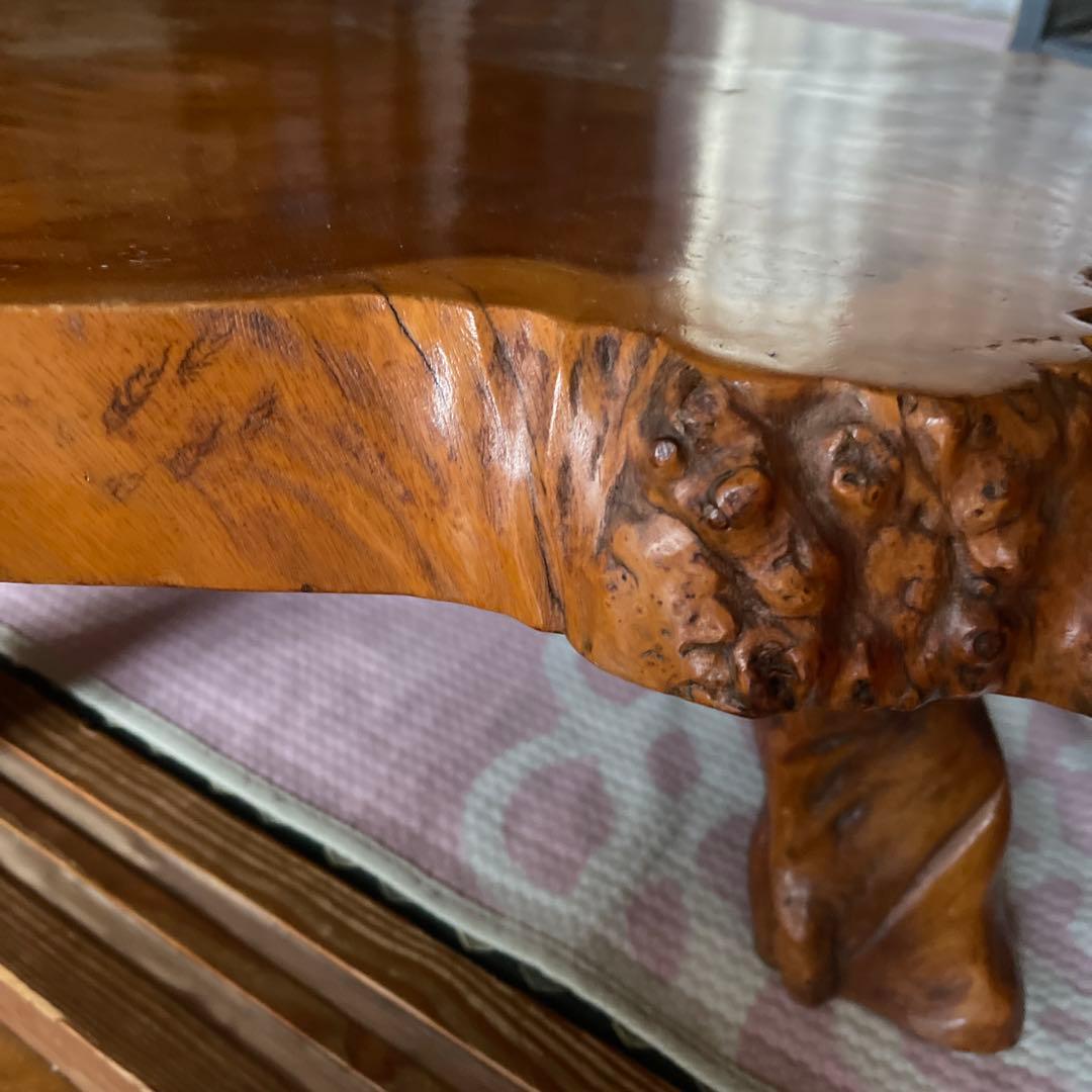 天然木製座卓 昭和レト写真追加しました