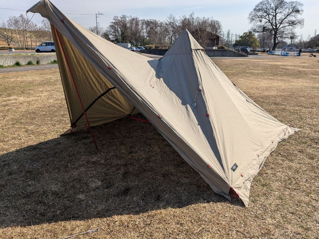 FIELDOOR　フォークテント280 TC プラス　グランドシート＆ポール付き