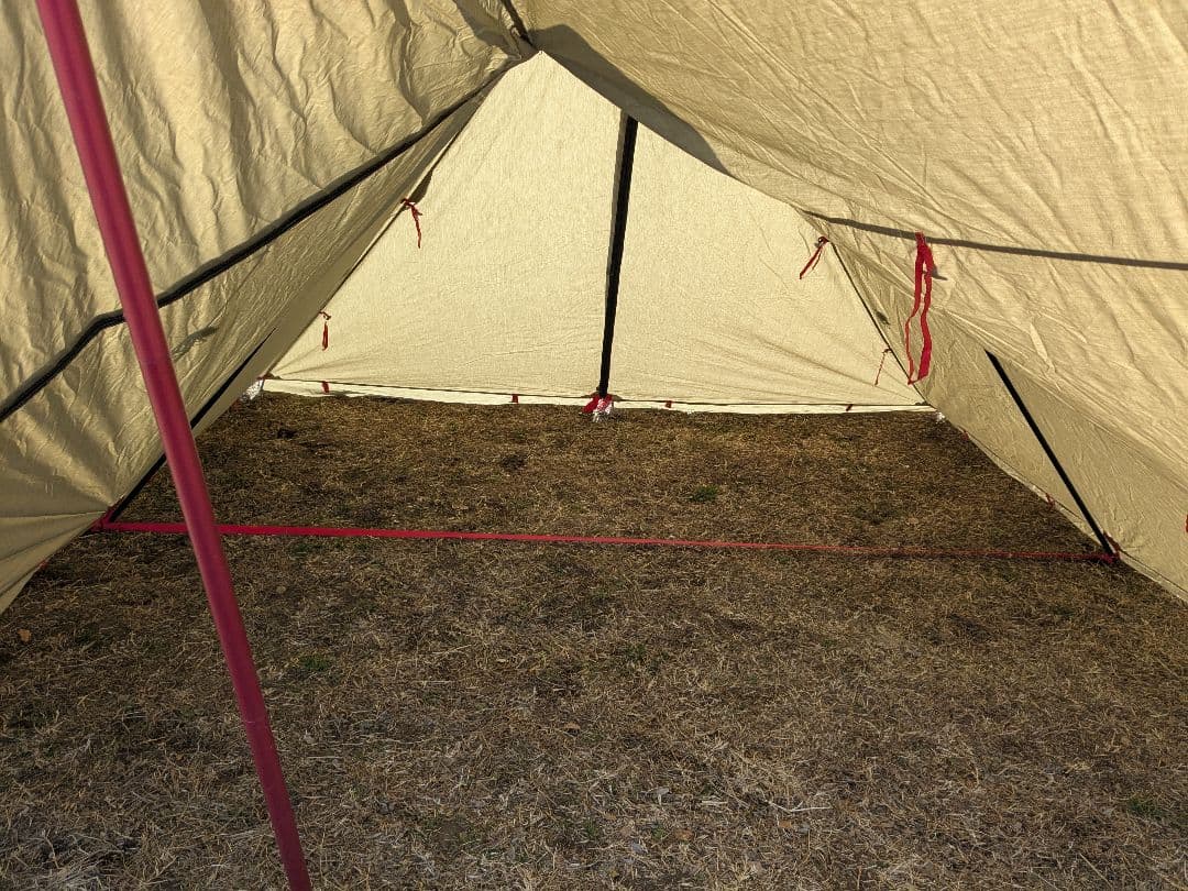 FIELDOOR　フォークテント280 TC プラス　グランドシート＆ポール付き