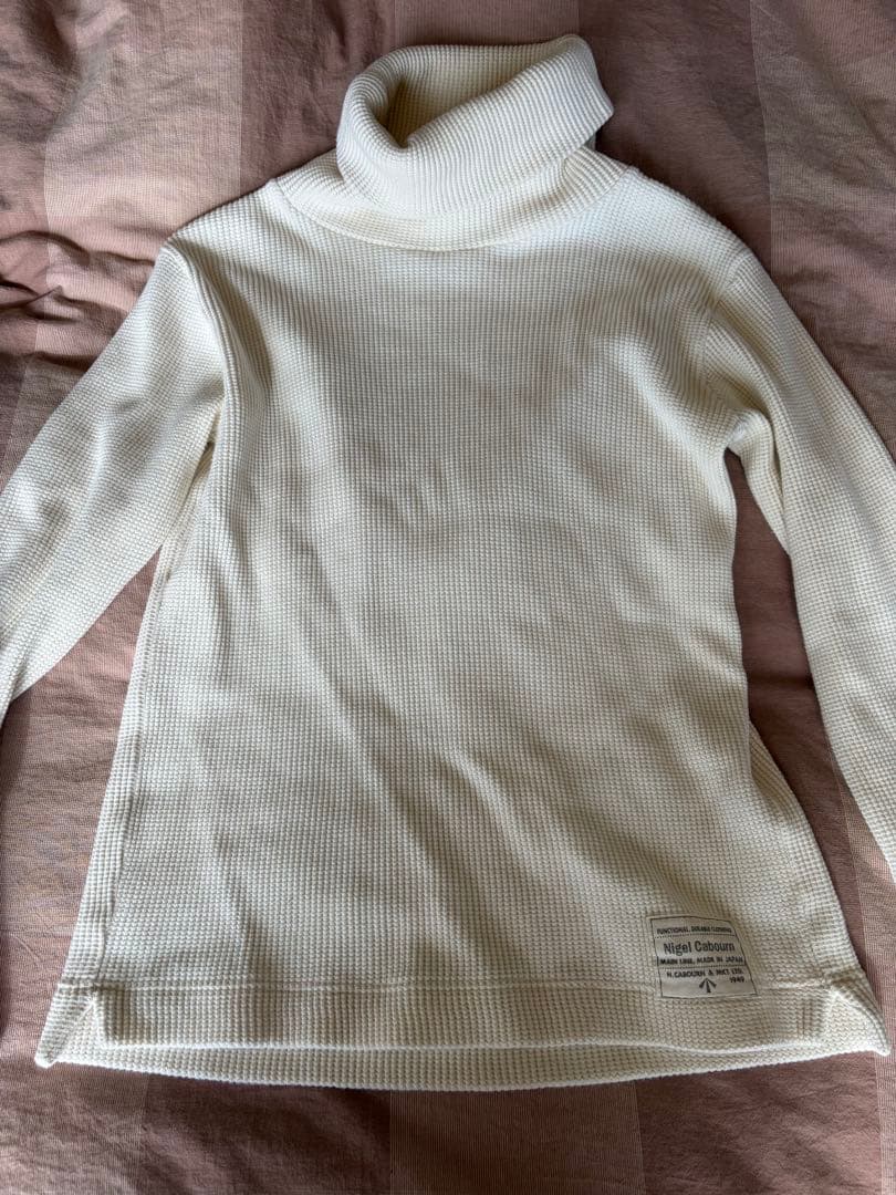 【極美】ナイジェル ケーボン ワッフルタートルネックセーター ボーイズマーケット