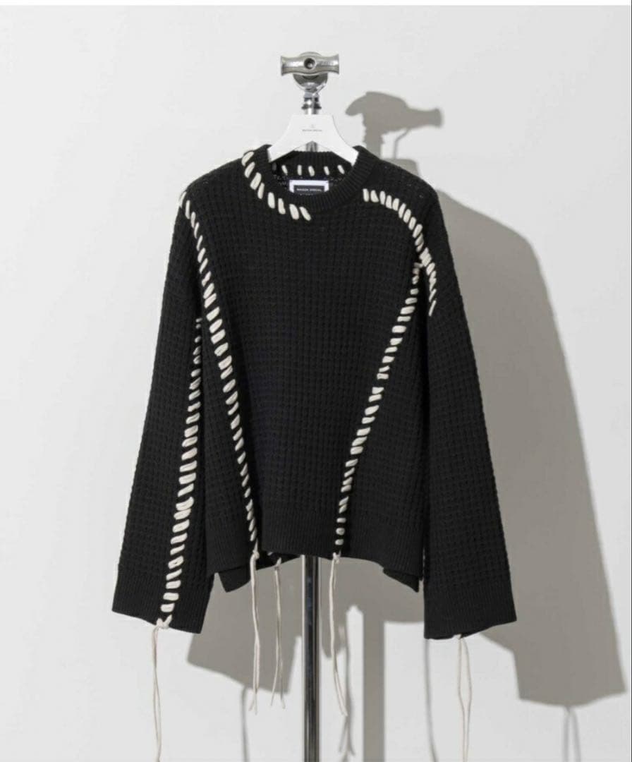 メゾンスペシャル 鬼ワッフル ニット