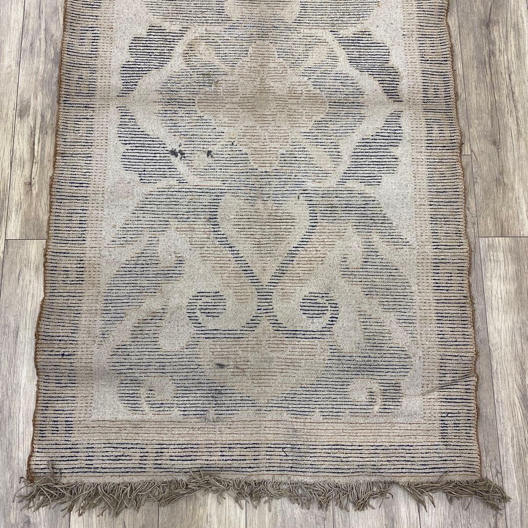 鍋島段通A 約173×93㎝　東さ7-1219③