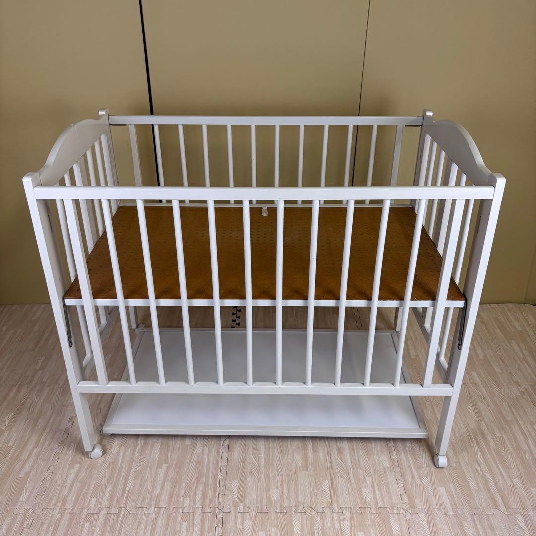 除菌清掃済☆綺麗☆　安心安全の日本製　スリーピー　ワンタッチハイベッド　ホワイト