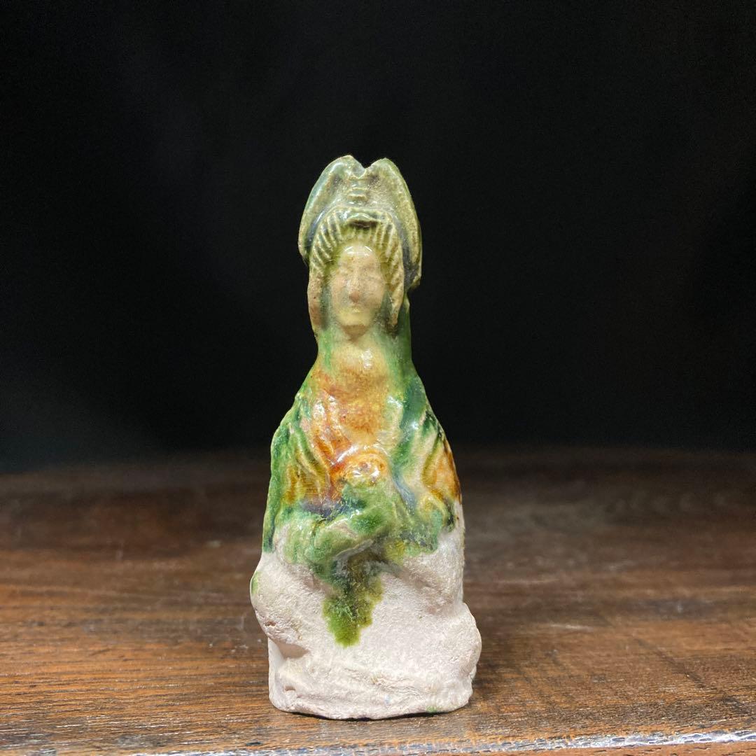 赤札閉店セール❗️【ギャラリー三益】古美術　唐三菜女官座像