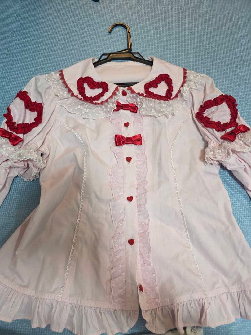 Angelic Pretty ハート柄つけ袖ブラウス ㉚