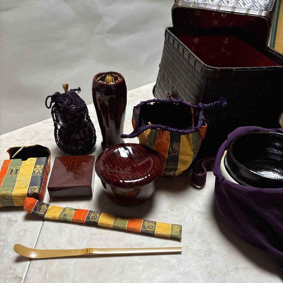 茶道具　茶箱（ちゃばこ）の道具一式