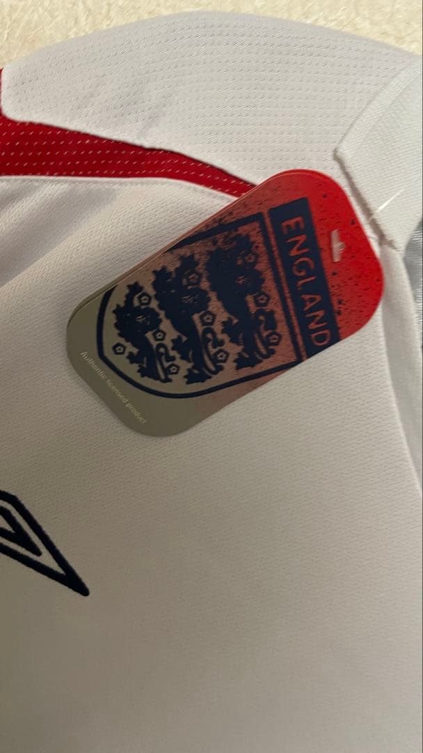 【正規品】06W杯 ベッカム 長袖 海外XL 新品タグ付 ホーム イングランド