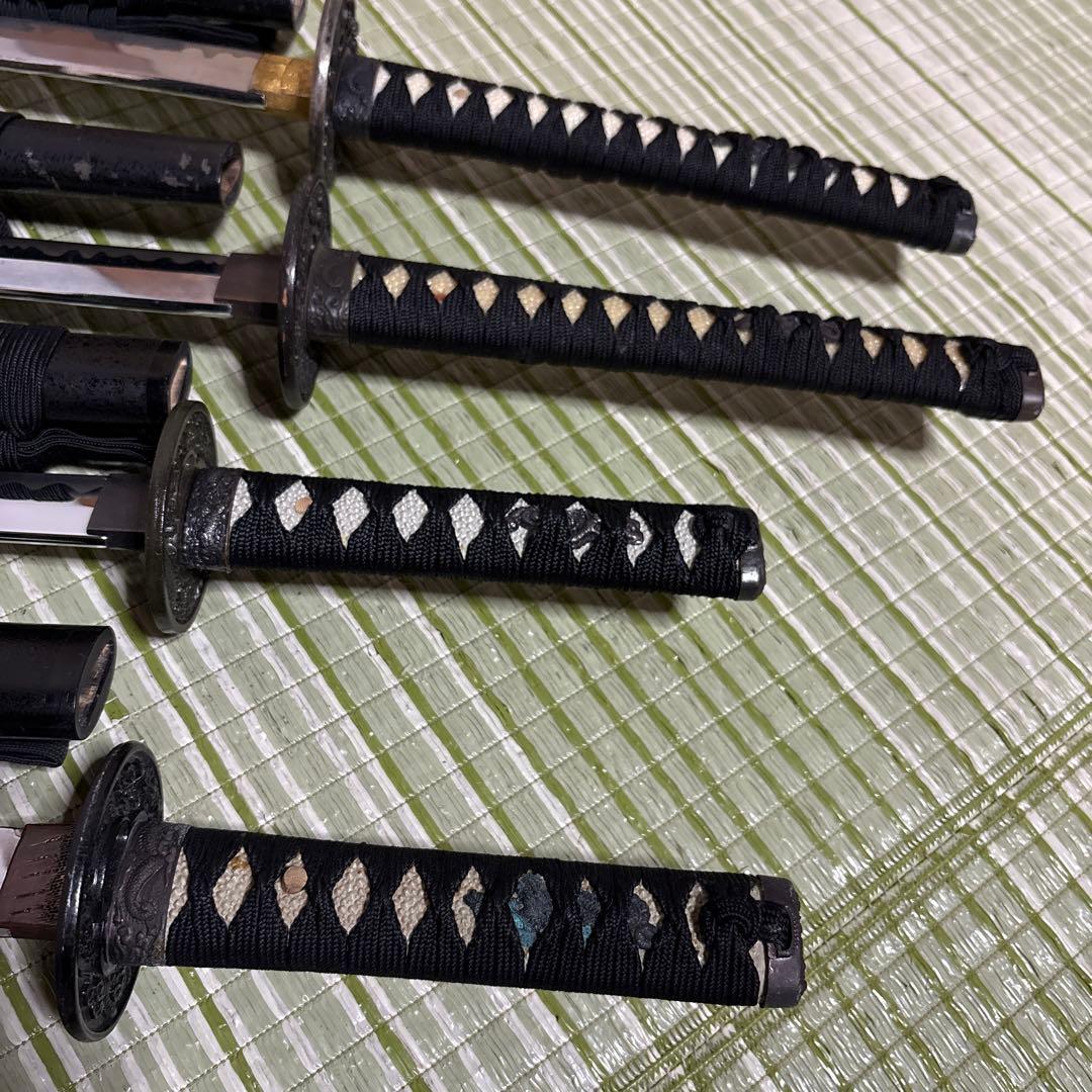 模造刀　模擬刀　武士　侍　伝統工芸　剣　ソード　太刀　　2本　小太刀2本　鍔