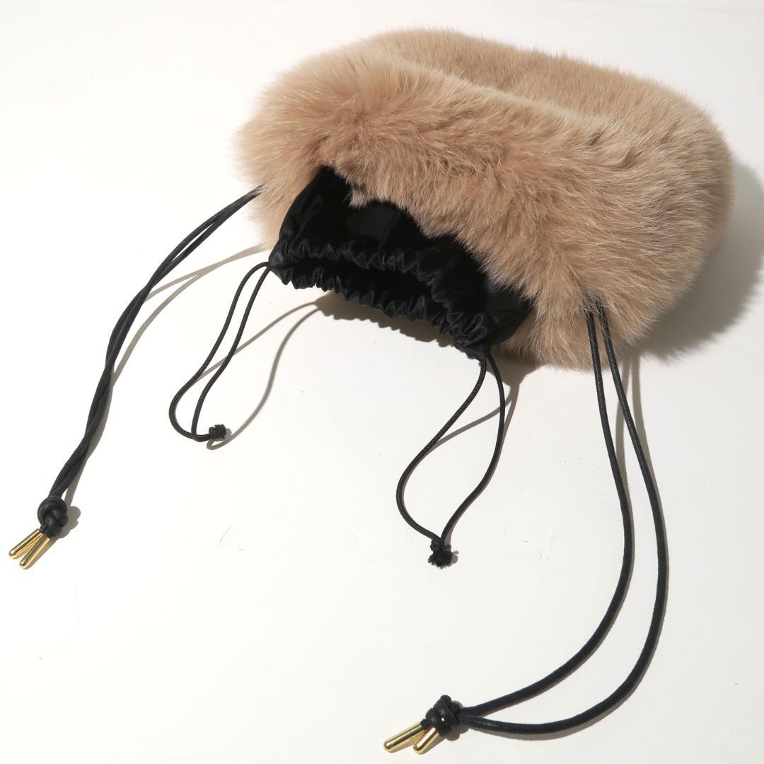 LUDLOW FOXショルダー 定価69,300円 フォックスファー巾着バッグ