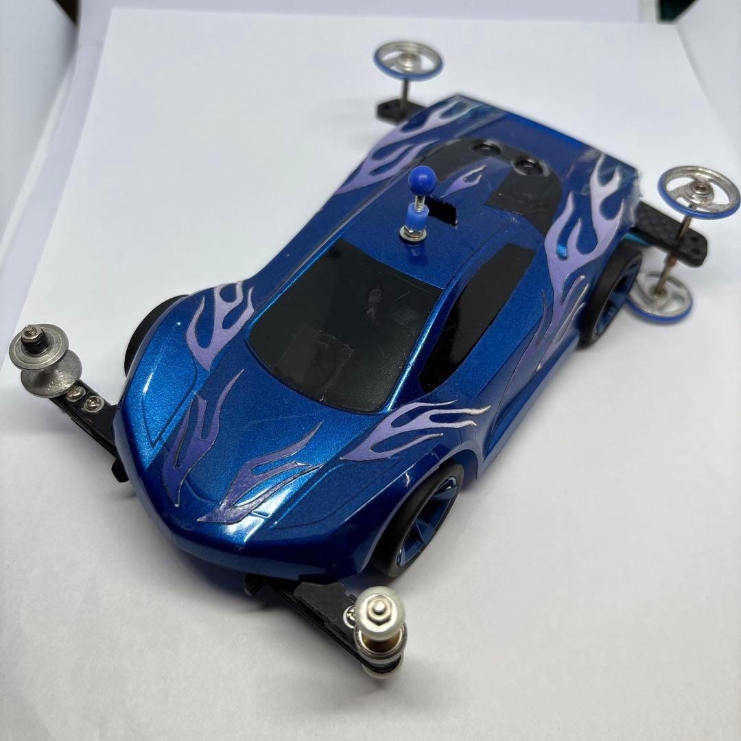 即購入可 ミニ四駆 MSシャーシ 井桁 フラットマシン 改造完成済 ベルダーガ