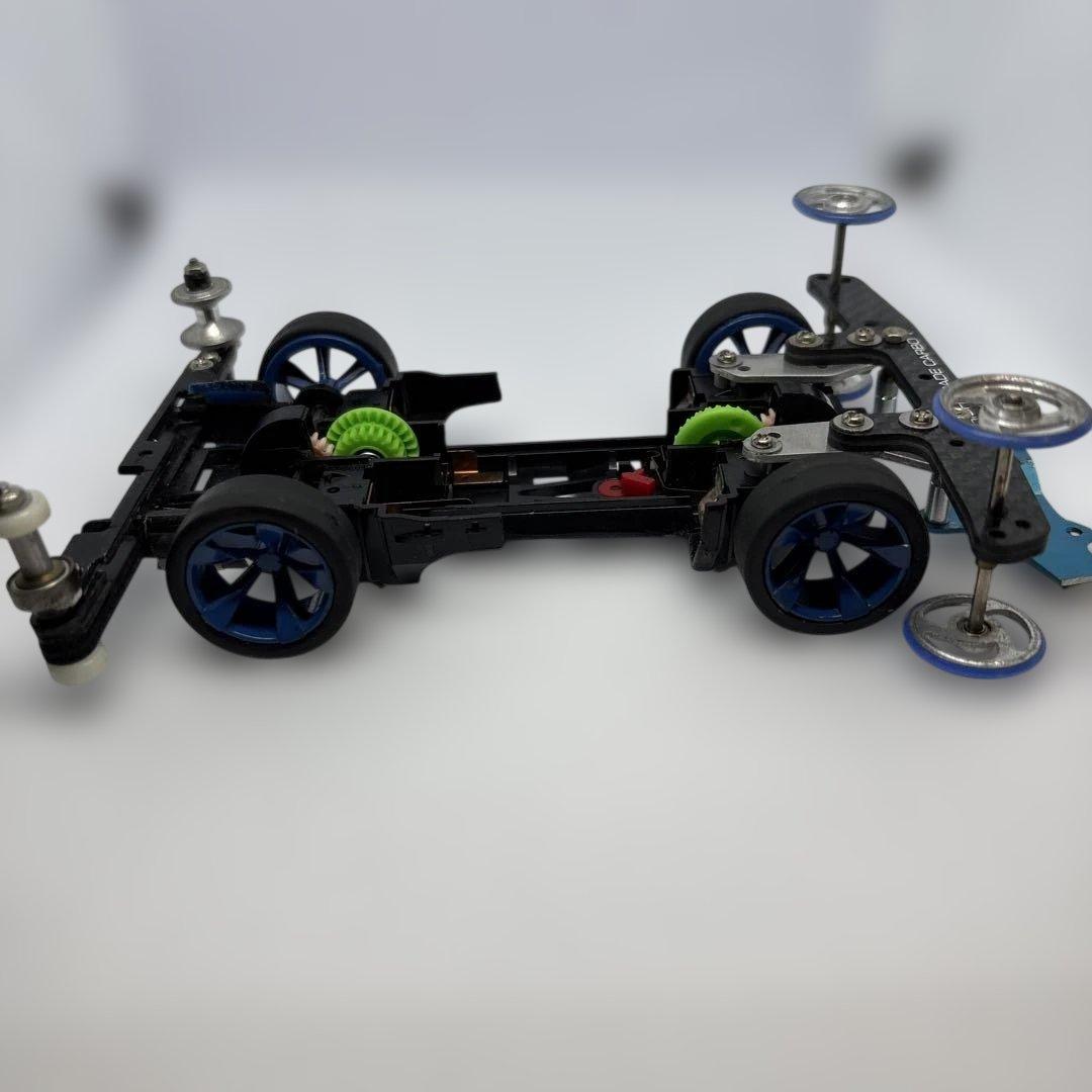 即購入可 ミニ四駆 MSシャーシ 井桁 フラットマシン 改造完成済 ベルダーガ