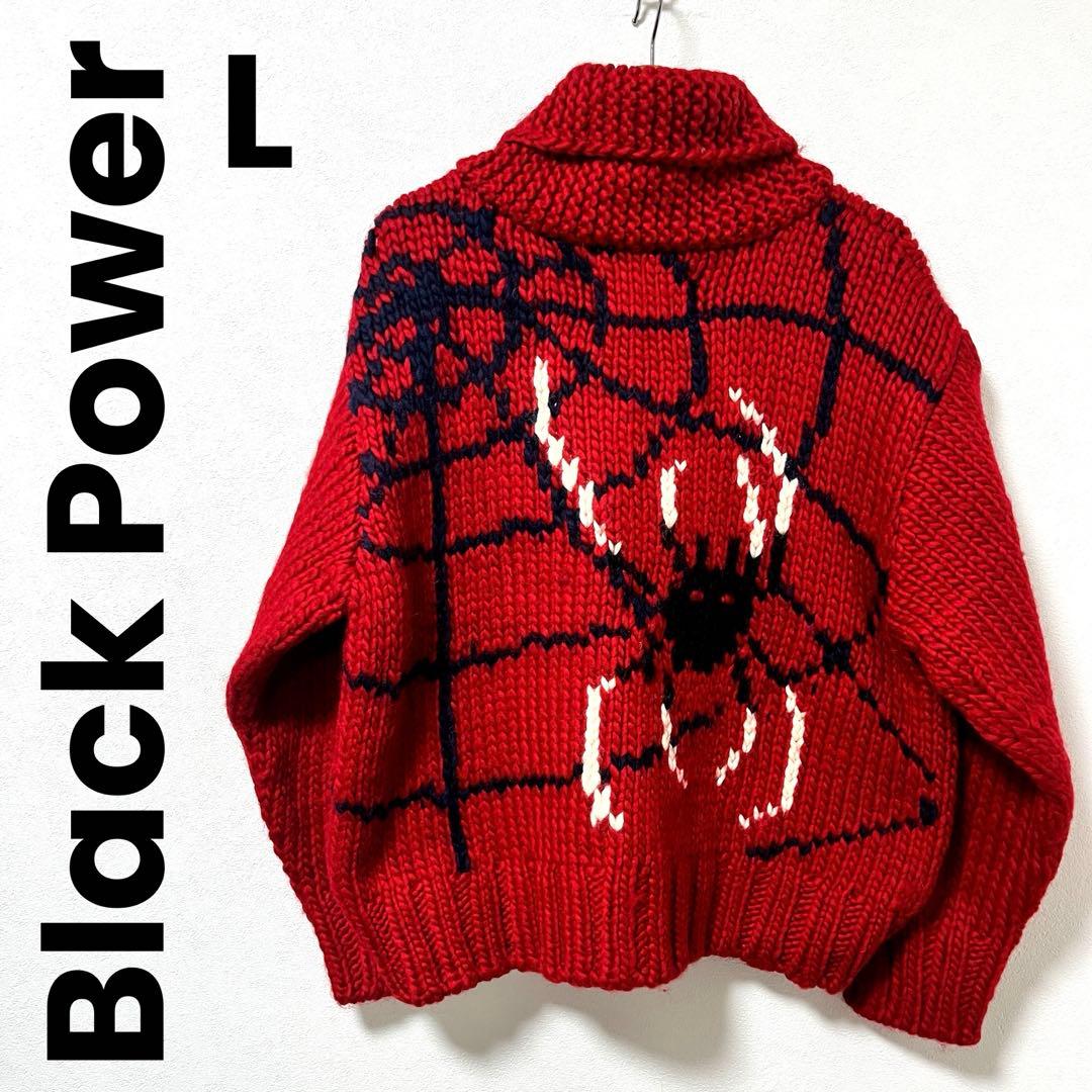 《Black Power》Spider Web Cowichan Sweater