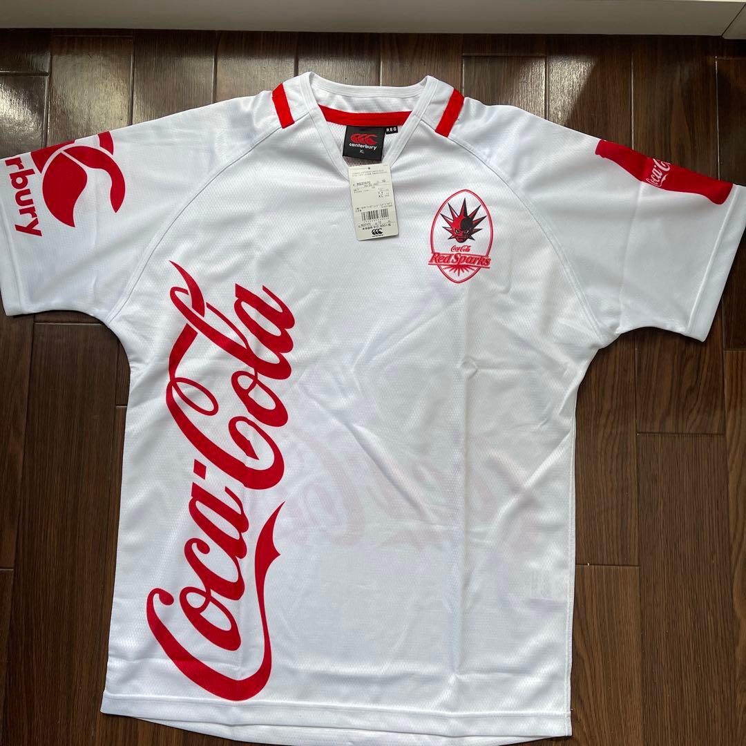 カンタベリー コカ・コーラ レッドスパークス ラガーシャツ XL