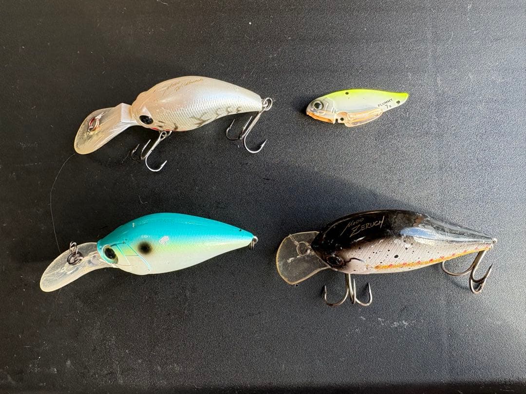 バス釣り　レベルクランク・スピナーベイトなど