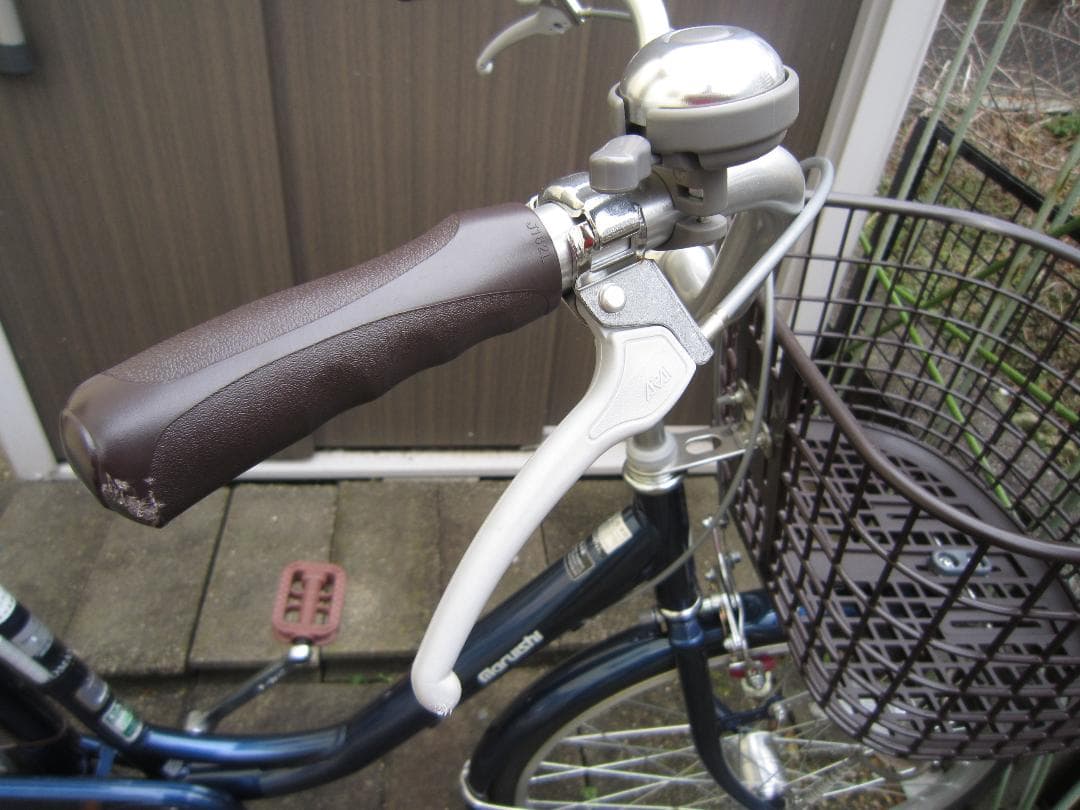 【極上】手渡限定 Marushi ママチャリ インクブルーBL21M 24型