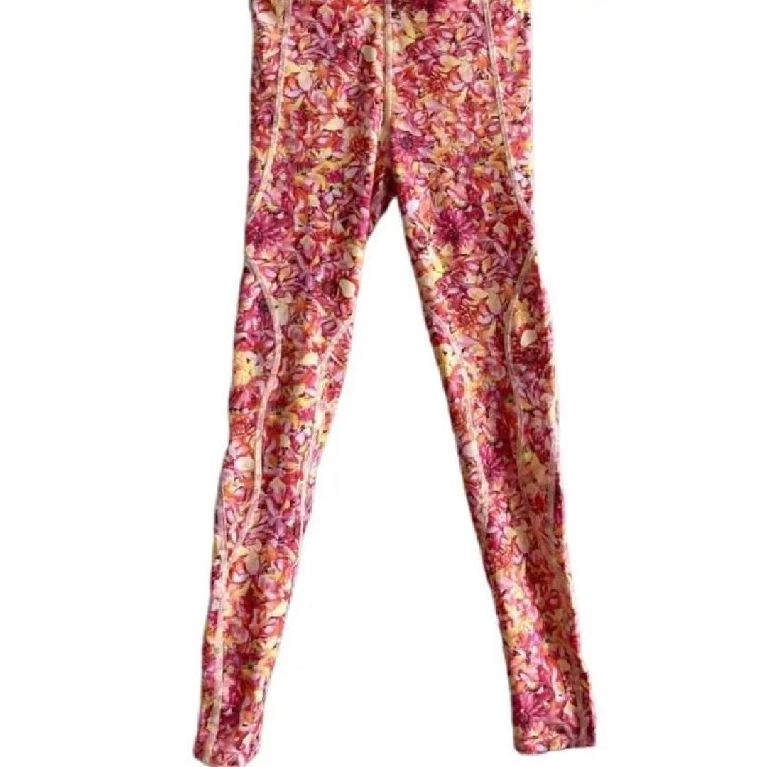 ★CW-X CWX★シーダブリューエックス スパッツ ピンク フラワー 花 ヨガ