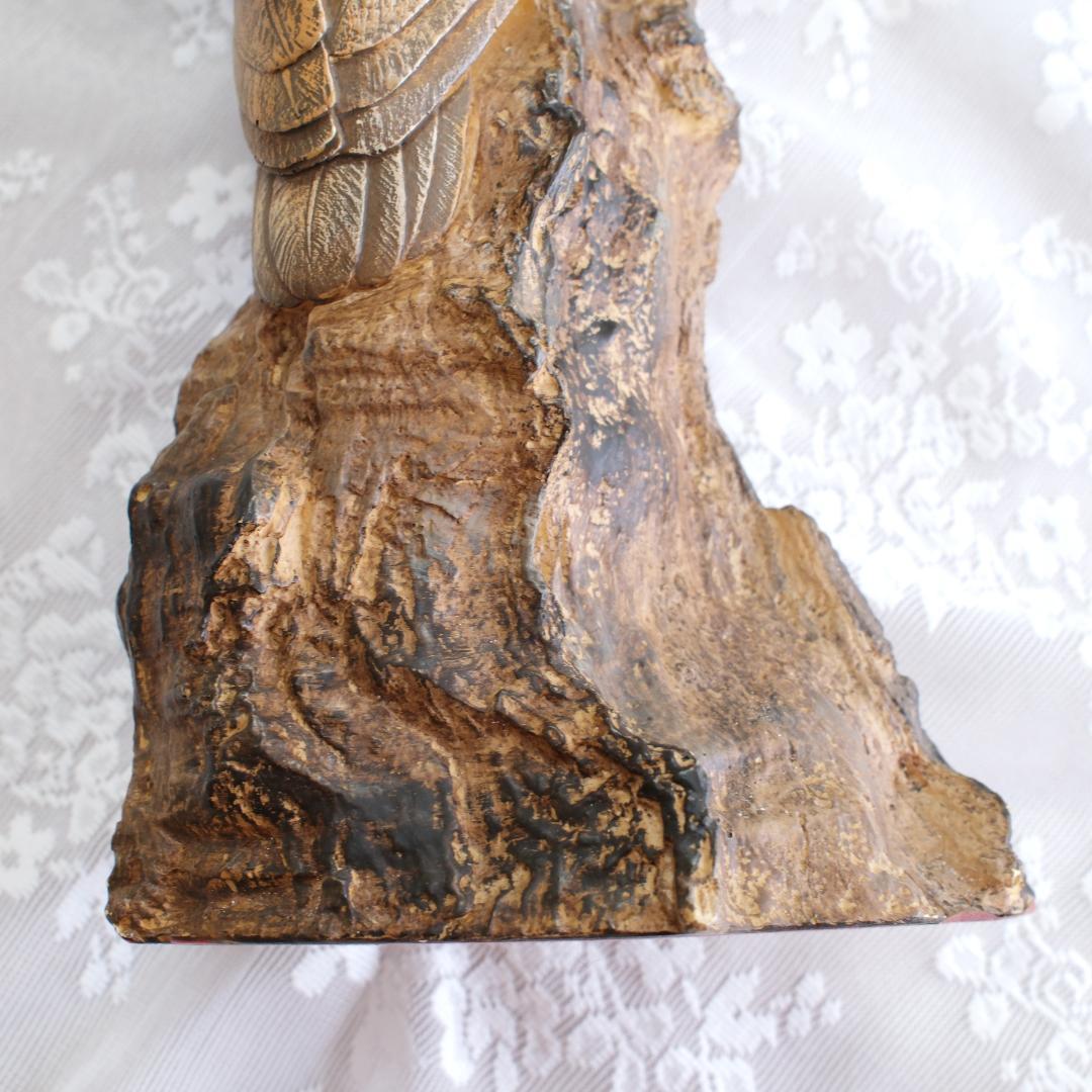 イタリア製フクロウの彫刻 約35cm