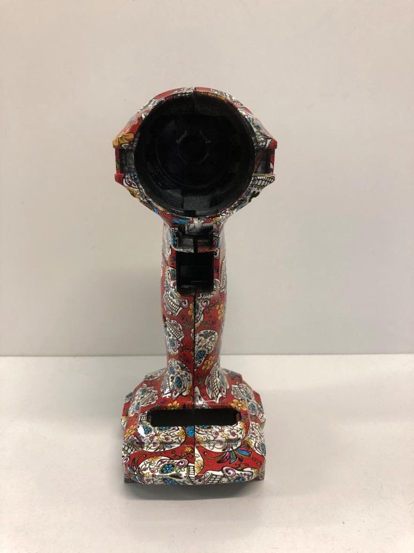 マキタ　インパクトドライバー　TD172　カスタム外装　シュガースカル・赤柄