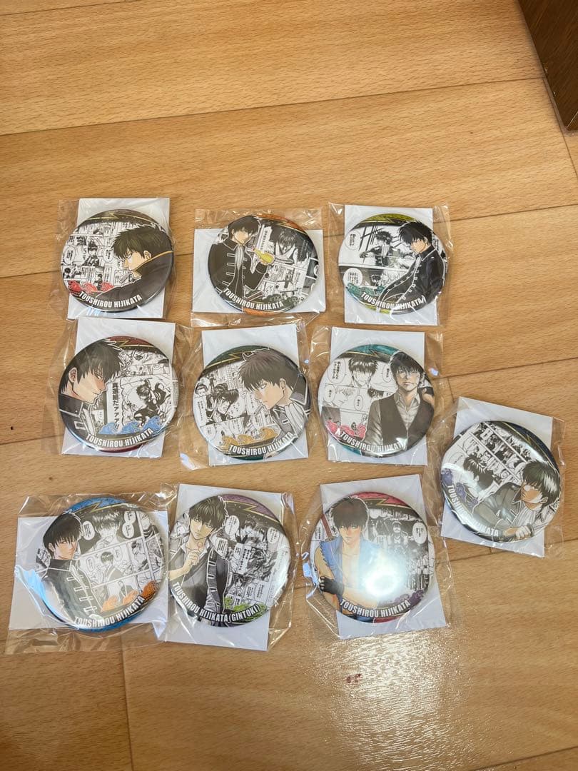 HEROS 土方十四郎 銀魂 缶バッジ 10個 他、土方グッズセット