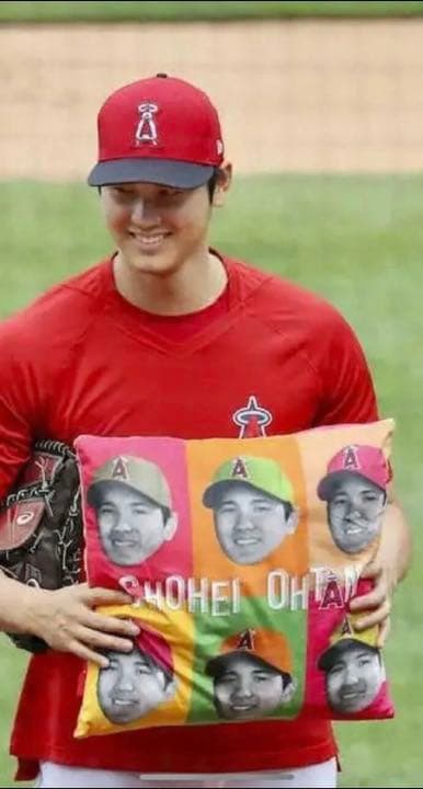 【 LA限定品 未開封】大谷翔平 クッション エンジェルス グッズ！記念品！