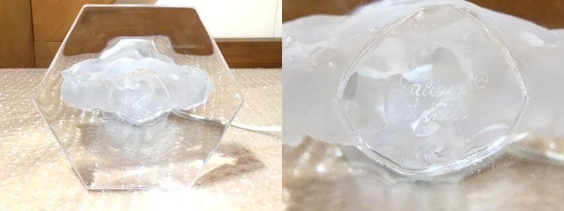 ○激レア LALIQUE Mésanges ラリック クリスタル テーブルランプ