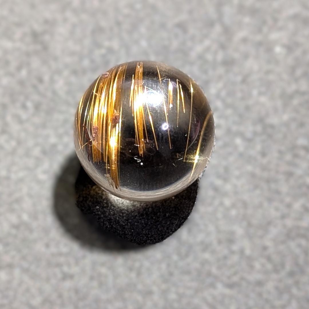 一点物 タイガータイチンルチルスフィア 18ミリ クリスタル台座 最強金運